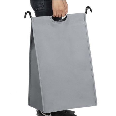 Rootz Laundry Basket On Wheels - 3 Pockets - Laundry Hamper - 3 Removable Fabric Bags - Rolling Laundry Hamper - 3-section Laundry Cart - 600D Polyester - Gray - 77 x 41 x 81.5 cm (L x W x H)