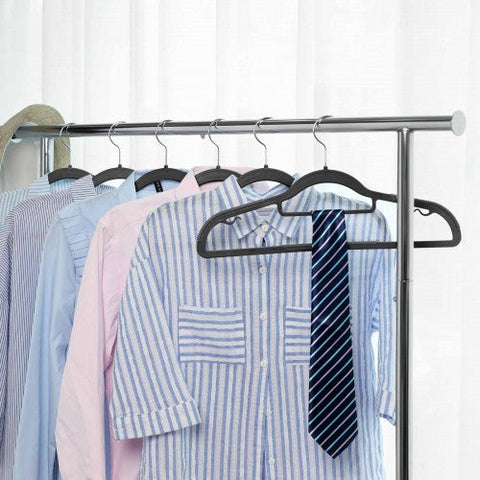 Rootz 30 Pack Hangers - Coat Hangers - Wardrobe Organizer - Space Saving - 42cm x 21cm x 0.5cm