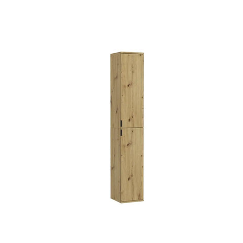 Rootz Tall Narrow Cabinet - Hall Cupboard - 2 Door Wardrobe - Wood Material - Artisan Oak Nb - Timeless Design - 30cm x 193cm x 34cm