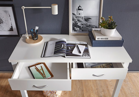 Rootz Modern Desk - Home Office Desk - Writing Table - Timeless Design - Elegant Accent - Plenty of Storage Space - 120cm x 50cm x 77cm