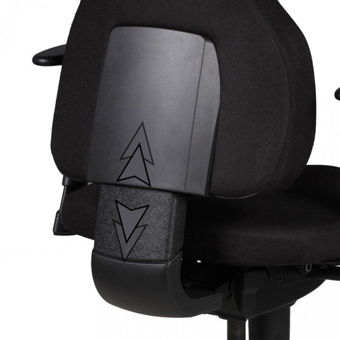 Rootz Executive Chair - Office Chair - Swivel Chair - Trapezoidal Backrest - Adjustable Armrests - 3-Point Synchronous Mechanism - Height-Adjustable Headrest - 100% Polyester Fabric - 63cm x 47cm x 118-149cm