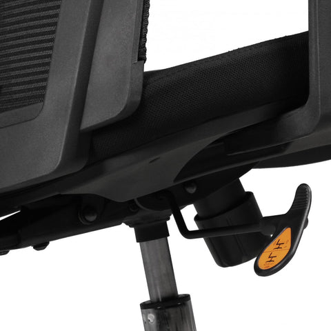 Rootz Ergonomic Office Chair - Mesh Backrest - Adjustable Armrests - Aluminum Base - Black - Synchronous Mechanism - Lumbar Support - Height Adjustable - Double Processed Mesh - 120kg Capacity - 8h Sitting Time - 97-107cm x 63cm x 50cm
