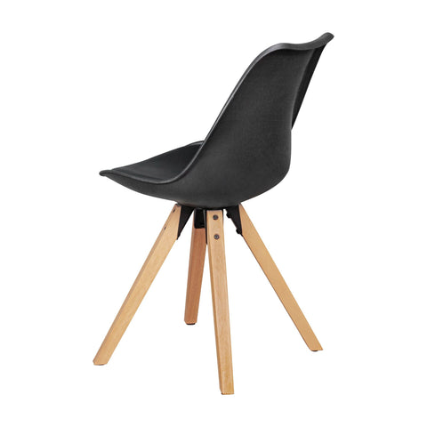Rootz 2 Piece Set Dining Room Chairs - Kitchen Chairs - Modern Chairs - Faux Leather Cover - 49cm x 87cm x 52cm