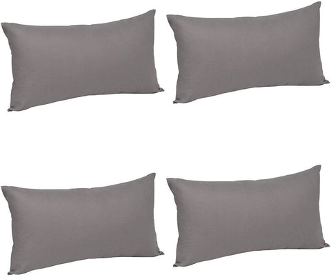 Rootz 4 Piece Set Cotton Cushion Covers - Decorative Pillowcases - With Zipper - Skin-Friendly - Breathable - 40cm x 40cm - 100% Cotton