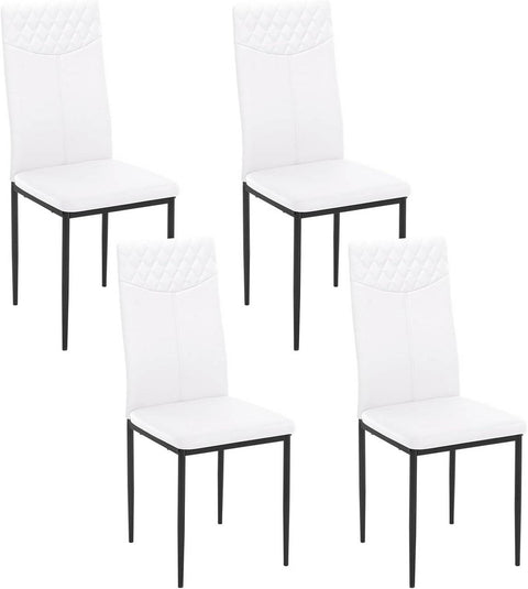 Rootz Dining Chair - Kitchen Chair - Faux Leather - High Backrest - Ergonomic Design - 40cm x 98cm x 52cm