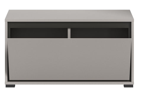 Rootz Wooden Wardrobe - Gray Entryway Furniture - Storage Bench - Sustainable design - 85cm x 45cm x 37cm, FSC Certified