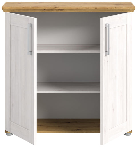 Rootz Verona Chest of Drawers - Sideboard Cabinet - Artisan Oak - Sibiu Larch - 95cm x 92cm x 39cm - Sustainable Design - FSC Certified.
