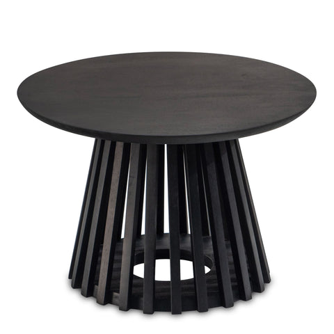 Rootz Modern Design Coffee Table - Round Table - Living Room Table - Handmade - Mango Wood - Protective Varnish - 60cm x 60cm x 41cm