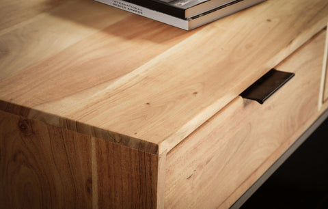 Rootz Stylish Coffee Table - Modern Coffee Table - Rectangular Table - Extra Storage and Elegance - 90cm x 50cm x 40cm