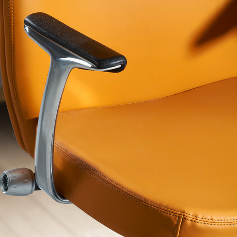 Rootz Executive Chair - Office Chair - Ergonomic Chair - High-Quality Upholstery - Aluminum Armrests - Adjustable Seat Height - 119cm x 74cm x 74cm