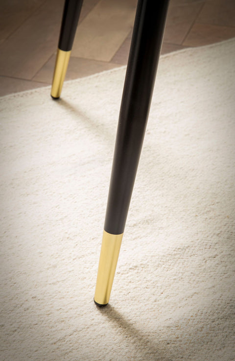 Rootz Round Dining Table - Modern Table - Elegant Marble Look - Adjustable Legs - 75cm x 75cm x 76cm