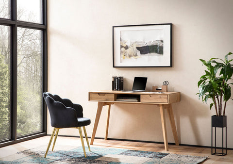 Rootz Scandinavian Desk - Work Table - Dressing Table - Versatile Use - 120cm x 55cm x 77cm