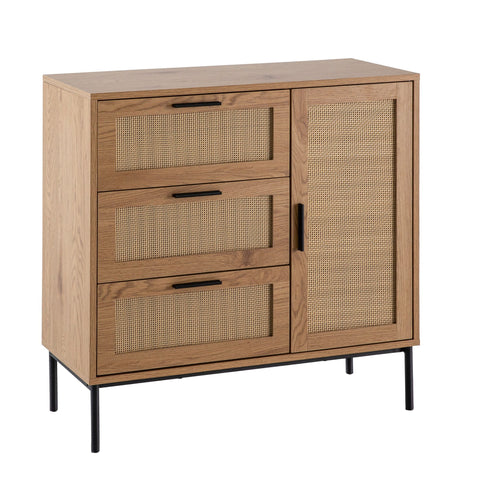 Rootz Chest of Drawers - Stylish Dresser - Modern Sideboard - Ample Storage Space - 80cm x 82cm x 36cm
