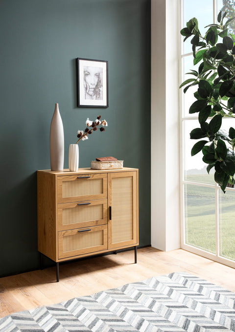 Rootz Chest of Drawers - Stylish Dresser - Modern Sideboard - Ample Storage Space - 80cm x 82cm x 36cm