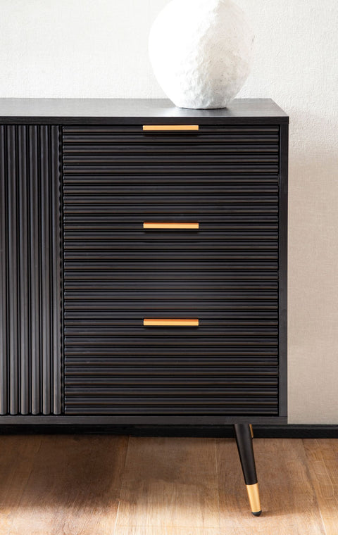 Rootz Stylish Chest of Drawers - Modern Dresser - Elegant Storage Unit - Ample Storage, Anti-Slip Design - 120cm x 80cm x 40cm