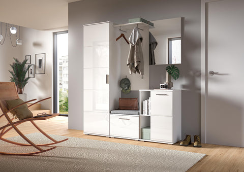 Rootz Prego Wardrobe Mirror Set - White Mirror - Large Mirror Surface - Timeless Design - 55cm x 72cm x 2cm