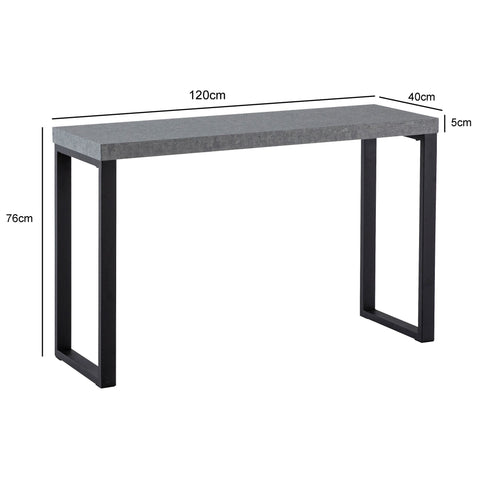 Rootz Chic Console Table - Modern Desk - Dressing Table - High Stability - 120cm x 40cm x 76cm