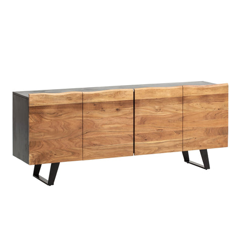Rootz Modern Sideboard - Wood Cabinet - Storage Unit - Handmade Quality - 180cm x 75cm x 45cm
