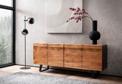 Rootz Modern Sideboard - Wood Cabinet - Storage Unit - Handmade Quality - 180cm x 75cm x 45cm