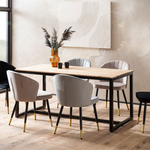 Rootz Dining Table - Loft Style - Modern Dining Table - Handcrafted Unique Design - Seats 10 - 200cm x 100cm x 76cm