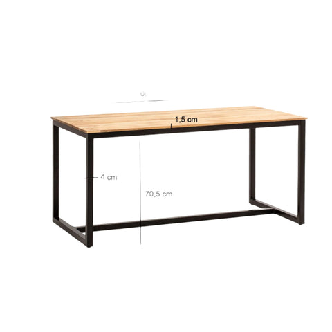 Rootz Dining Table - Loft Style - Modern Dining Table - Handcrafted Unique Design - Seats 10 - 200cm x 100cm x 76cm