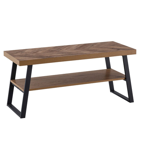 Rootz Modern Storage Bench - Simple Seating - Shoe Organiser - Robust Metal Frame - 100cm x 41cm x 40cm