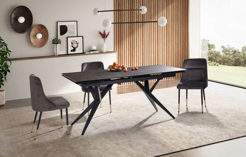 Rootz Large Dining Room Table - Modern Table - Rectangular Table - Space for 12 - 180-260cm x 95cm x 76cm