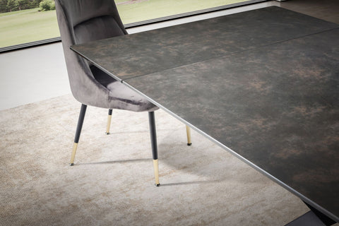 Rootz Large Dining Room Table - Modern Table - Rectangular Table - Space for 12 - 180-260cm x 95cm x 76cm