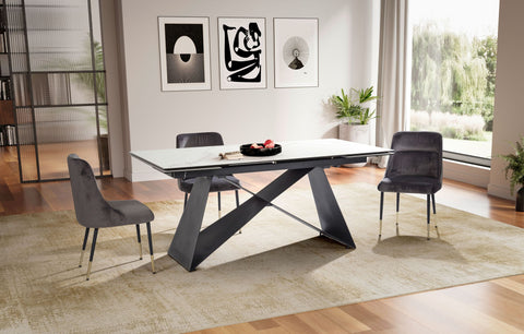 Rootz Modern Dining Table - Dining Room Table - Rectangular Table - Expandable - 180-260cm x 95cm x 78cm