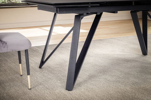 Rootz Modern Dining Table - Large Dining Table - Rectangular Dining Table - Seats 12 - 180-260cm x 95cm x 76cm