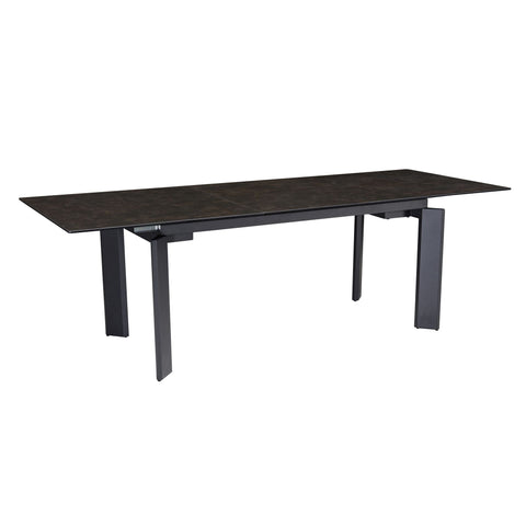 Rootz Large Dining Room Table - Modern Dining Table - Extendable Dining Table - Robust Metal Legs - 180-240cm x 95cm x 77cm