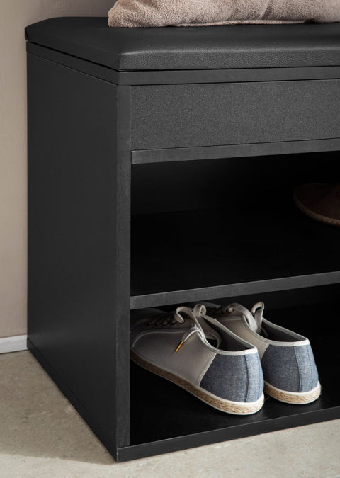 Rootz Modern Cloakroom Bench - Entryway Seat - Shoe Organizer - Ample Storage - 104cm x 51cm x 32cm