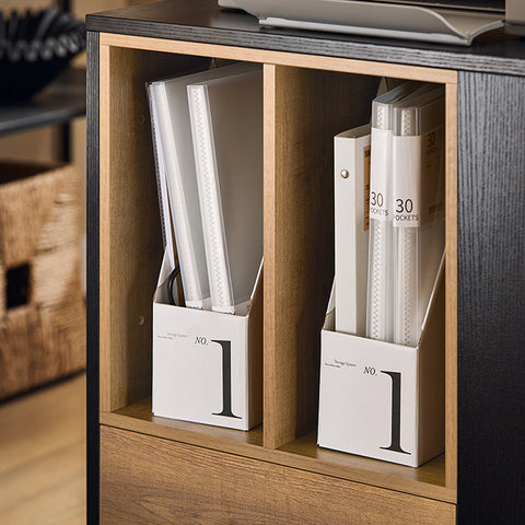 Rootz 6 Compartment Filing Cabinet Cart - Office Organizer - Document Storage - MDF & PB Materials - 60cm x 75cm x 40cm