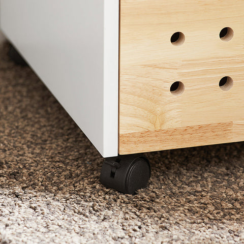 Rootz Filing Cabinet - Storage Organizer - MDF Wood Cabinet - Natural Charm - 40cm x 63cm x 40cm