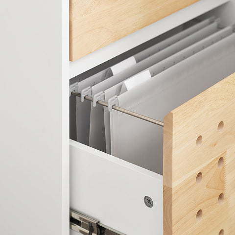 Rootz Filing Cabinet - Storage Organizer - MDF Wood Cabinet - Natural Charm - 40cm x 63cm x 40cm
