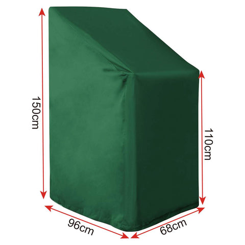 Rootz Furniture Cover - Garden Protective Case - UV Resistant - Weatherproof - Tear-Resistant PE - Easy to Use - Green - 100g/m² - 110x110x70cm