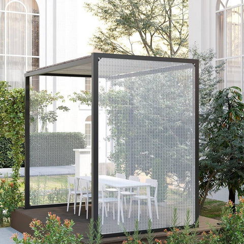 Rootz Waterproof Tarpaulin PE - Transparent Tarp - UV Resistant - Reinforced Corners - 3m x 4m - Weatherproof Outdoor Cover