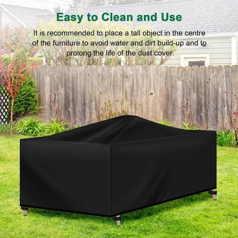Rootz Outdoor Furniture Cover - Garden Tarpaulin - Protective Patio Cover - 420D Oxford Fabric - Waterproof - Windproof Design - 110cm x 90cm x 85cm