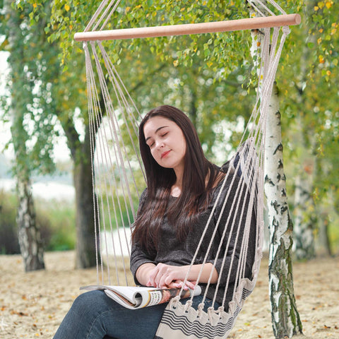 Rootz Hanging Chair Swing - Hammock Chair - Indoor or Outdoor - Relaxation - Comfort - Quality - 60cm x 45cm x 60cm