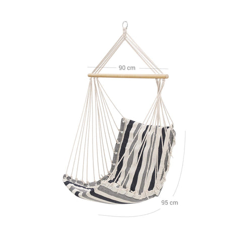 Rootz Hanging Chair Swing - Hammock Chair - Indoor or Outdoor - Relaxation - Comfort - Quality - 60cm x 45cm x 60cm