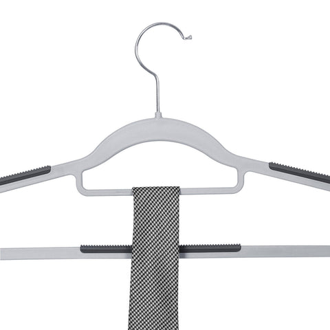 Rootz 50 Pack Classic Clothes Hangers - Wardrobe Hangers - Closet Organizers - ABS Plastic - 42cm x 0.6cm x 21.5cm