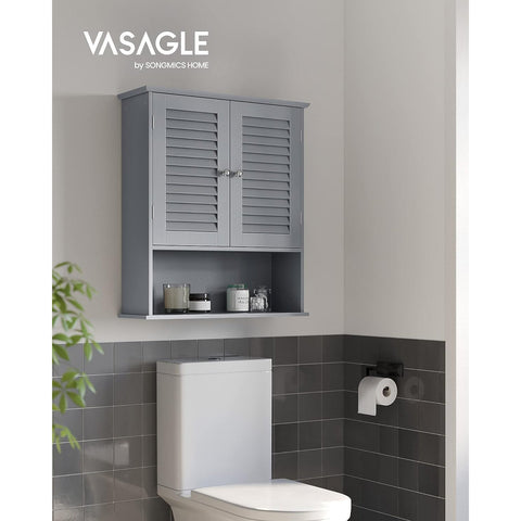 Rootz Bathroom Cabinet - Storage Unit - Organizer - MDF Construction - Mystical Gray - 30cm x 30cm x 82cm - Lightweight - Sturdy - Easy Assembly