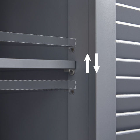 Rootz Bathroom Storage Cabinet - Versatile Organizer - Space Saver - 30 x 60 x 80 cm - Grey MDF - Ideal for Bath Products & Accessories