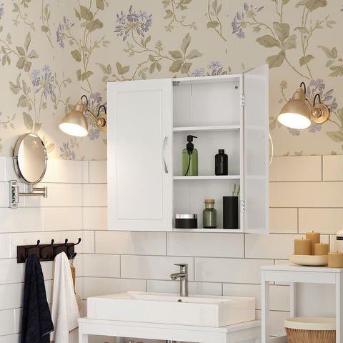 Rootz Wall Mounted Bathroom Cabinet - Space-Saving Storage - Wall Cupboard - Keeps Bathroom Tidy - 60cm x 18cm x 60cm
