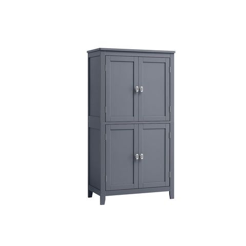 Rootz Bathroom Cabinet - Storage Organizer - Slate Gray - MDF - 30cm x 60cm x 110cm - Lightweight - Sturdy - Easy Assembly