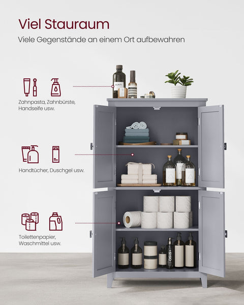 Rootz Kitchen Cabinet - Pantry Organizer - Storage Unit - Adjustable Shelves - 120cm x 40cm x 180cm