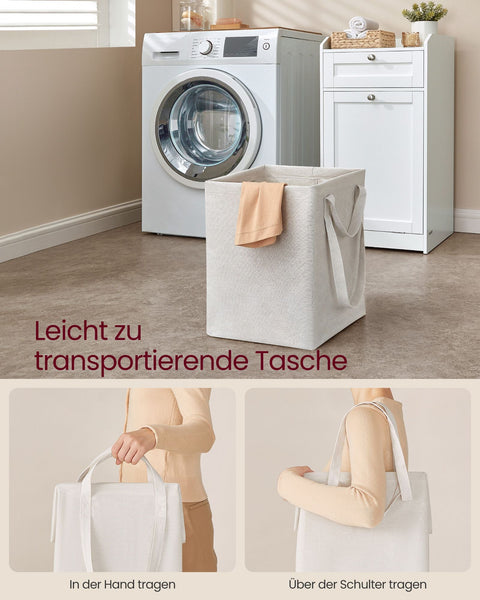 Rootz Bathroom Cabinet - Washroom Cupboard - Storage Unit - Laundry Solution - 40 x 40 x 80.2 cm - White