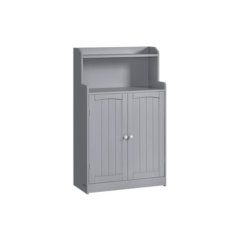 Rootz Bathroom Cabinet - Storage Unit - Cupboard - Space-Saving - 30 x 60 x 100 cm - Grey