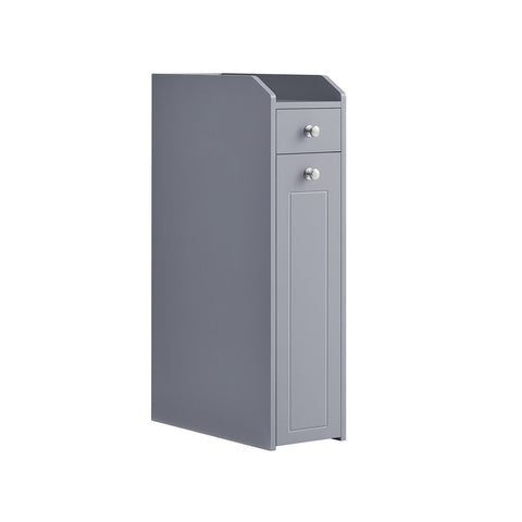 Rootz Narrow Bathroom Cabinet - Storage Unit - Bathroom Organizer - Space Saving - 40cm x 18cm x 70cm