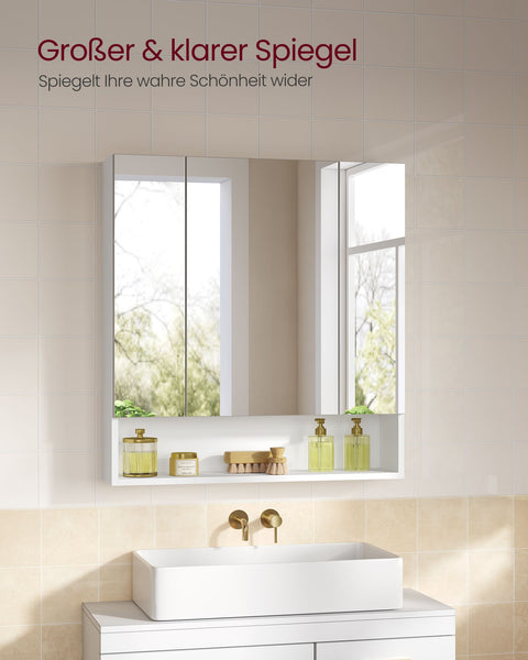 Rootz  White and Green Bathroom Cabinet - Storage Cupboard - Vanity Unit - Maximize Space - 16.5 x 70 x 75cm